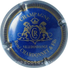 Capsule Chardonnet René & Fils Bleu foncé, contour strié or mat