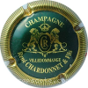Capsule Chardonnet René & Fils Vert foncé, contour strié or
