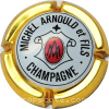 Capsule Arnould Michel & Fils Contour or, fond blanc cassé
