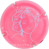 Capsule Chardonnier Y. Fond rose, dessin gris