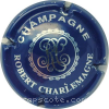 Capsule Charlemagne Robert Bleu foncé et argent, points reliant les  liserets, grand G