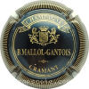 Capsule Mallol-Gantois Bernard Noir et or, contour strié