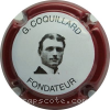 Capsule Coquillard G; Contour bordeaux