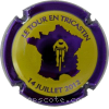 Capsule Copin Jacques Jaune, contour violet