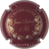 Capsule Aubry Jean Bordeaux foncé, fleurs blanches