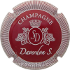 Capsule Daverdon Sébastien  Bordeaux et blanc, striée