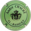 Capsule Chaure André Vert pâle métallisée et noir