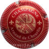 Capsule Cheurlin Arnaud de Rouge et crème, striée