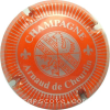 Capsule Cheurlin Arnaud de Orange et argent, striée