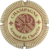 Capsule Cheurlin Arnaud de crème et marron, striée