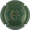 Capsule Cheurlin & Fils Vert et or, striée