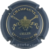 Capsule Veuve Cheurlin Bleu et or, grand dessin, petites lettres