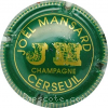 Capsule Mansard Joël Vert foncé et or, stries larges