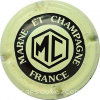 Capsule Marne et Champagne Jaune crème et noir, écr. épaisse