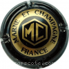 Capsule Marne et Champagne Noir et or mat 
