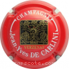 Capsule De Carlini Jean Yves Rouge et noir, écriture blanche