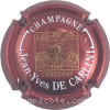 Capsule De Carlini Jean Yves Bordeaux et or, écriture blanche