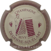 Capsule Degenne-Squelart  Crème et bordeaux, striée