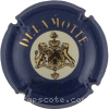 Capsule Delamotte Bleu, petites lettres or pâle