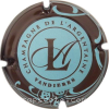 Capsule De L'Argentaine Bleu pâle, contour marron