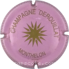 Capsule Derouillat Rose et or, striée
