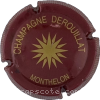 Capsule Derouillat Bordeaux et or, striée