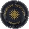 Capsule Derouillat Noir et or, contour strié