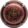 Capsule Denis J.J. Bordeaux foncé et or