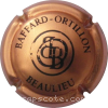 Capsule Baffard Ortillon Cuivre rosé et noir