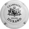 Capsule Durand Veuve Champagne  petit, gros trait noir autour de l'écusson, V° or vif