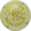 Capsule Fagot Michel Crème et or, petite barre au F