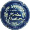 Capsule Feuillatte Nicolas Bleu et crème, grosses lettres