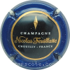 Capsule Feuillatte Nicolas Contour bleu, centre noir