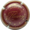 Capsule Fleury Champagne Bordeaux, striées larges