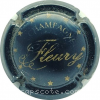 Capsule Fleury Champagne Bleu métallisé et or pâle